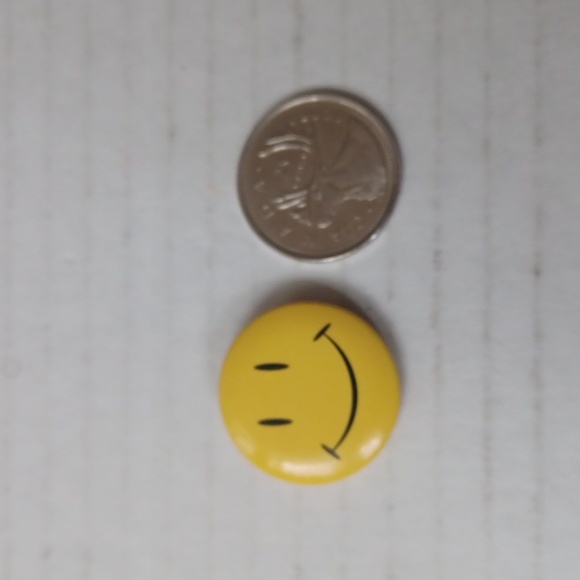 $4 Add-on Tiny Happy Face Pin - Picture 4 of 4